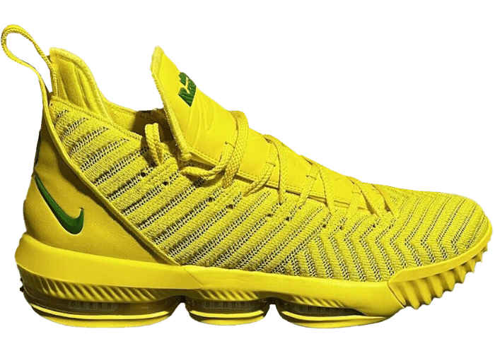 Nike LeBron 16 Oregon Ducks Yellow Strike (PE)