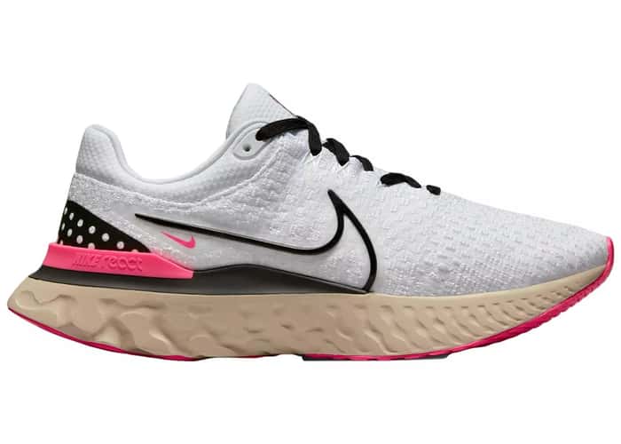 Nike React Infinity Run Flyknit 3 White Hyper Pink