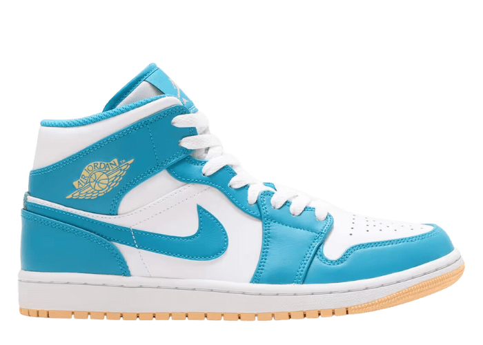 Air Jordan 1 Mid Aquatone Celestial Gold