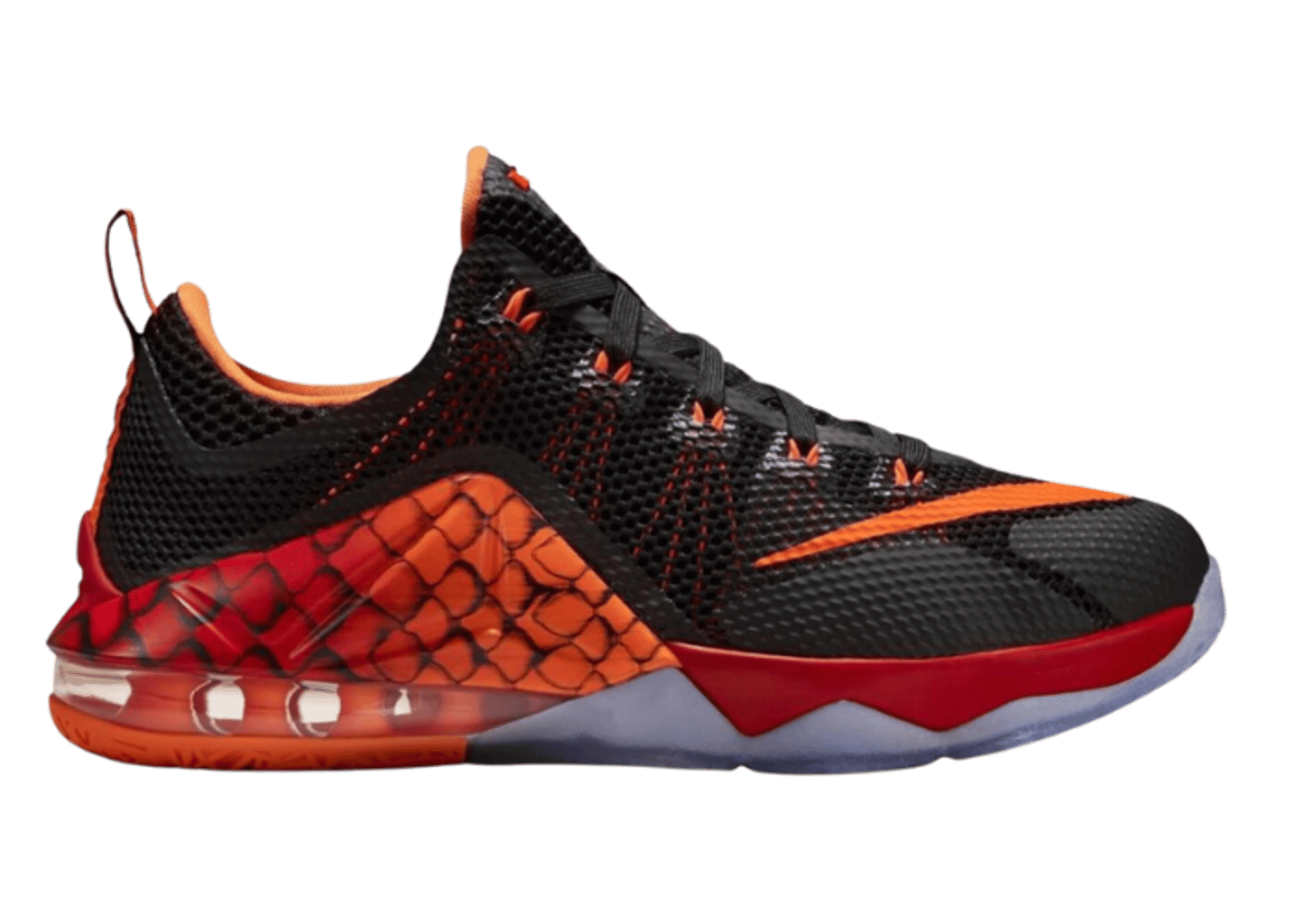 Basketball Shoes Orange Lebron 12 Nike LeBron 12 Low Gone Fishing