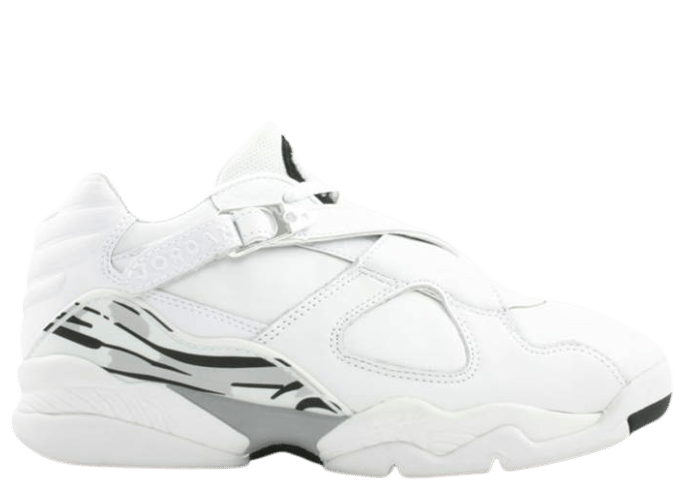 Jordan 8 Retro Low White Metallic Silver