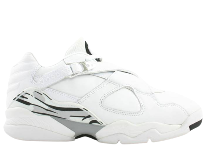 Jordan 8 Retro Low White Metallic Silver