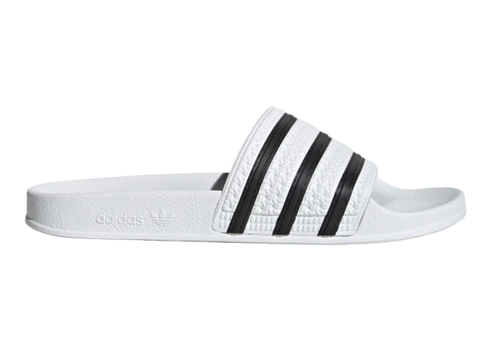 adidas Adilette White Core Black White