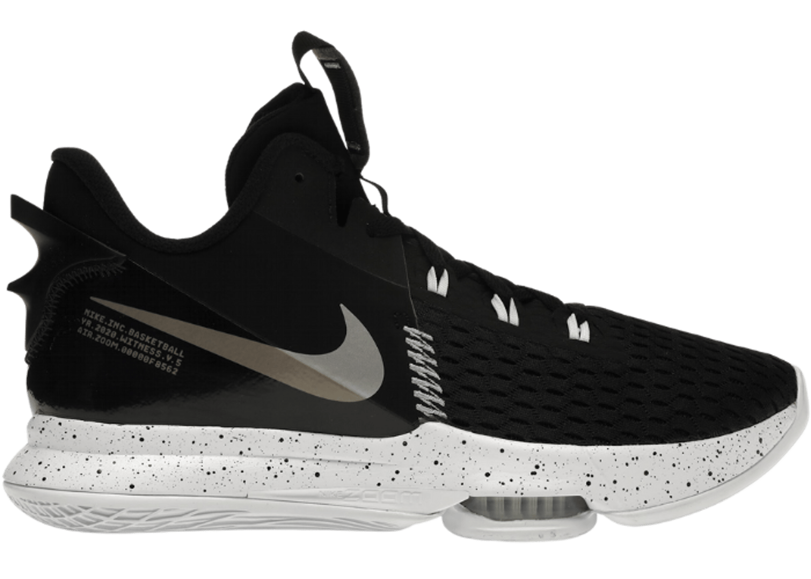 Nike LeBron Witness 5 Black Metallic Silver