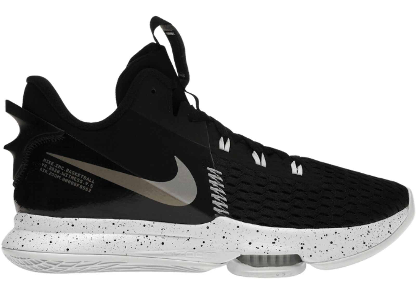 Nike LeBron Witness 5 Black Metallic Silver
