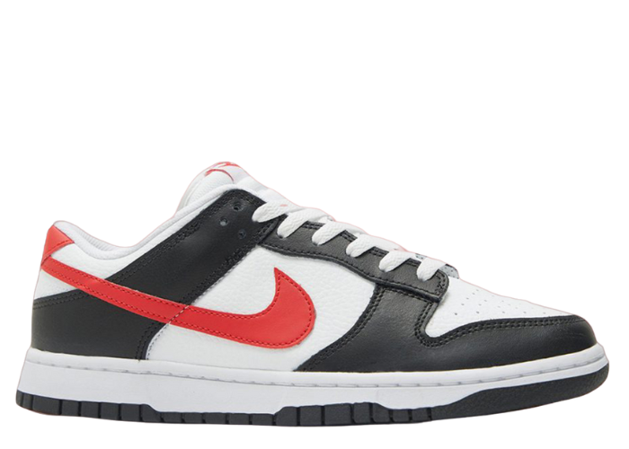 Nike dunk low red black white best sale