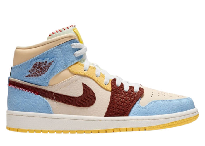 Jordan 1 Mid SE Fearless Maison Chateau Rouge