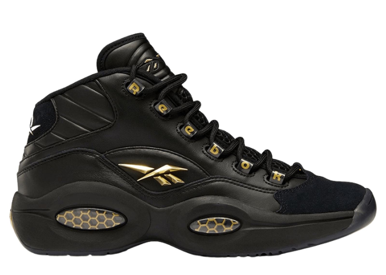 Reebok Question Mid Lux Black Gold