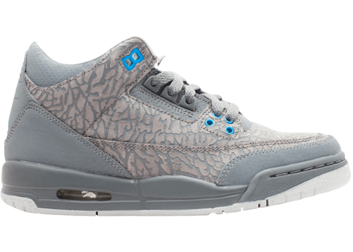 Jordan 3 Retro Flip Cool Grey Blue Glow (GS)