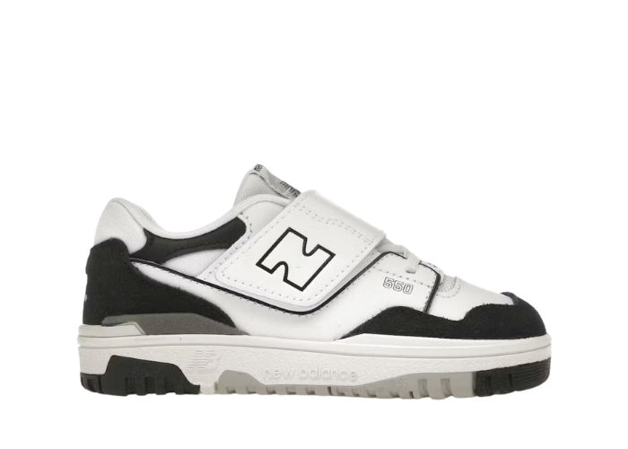 New Balance 550 White Black Rain Cloud (TD)