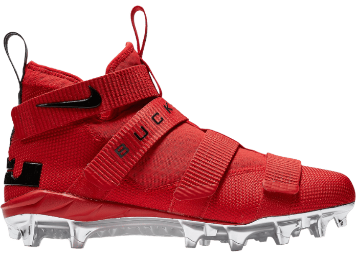 Nike LeBron Zoom Soldier 11 Cleat Ohio State PE