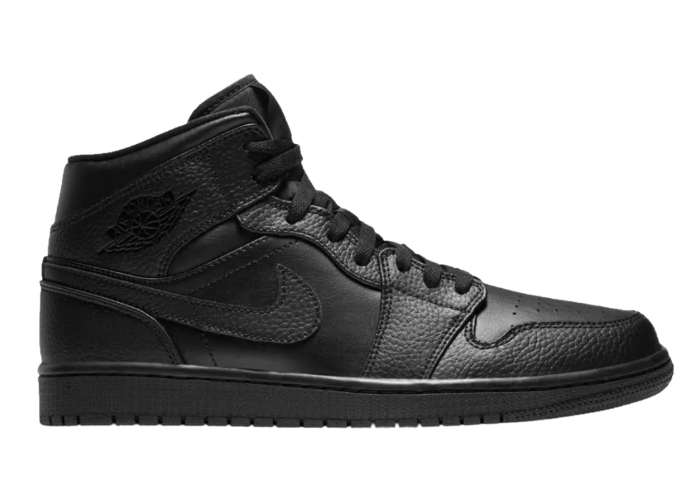 Jordan 1 Mid Triple Black