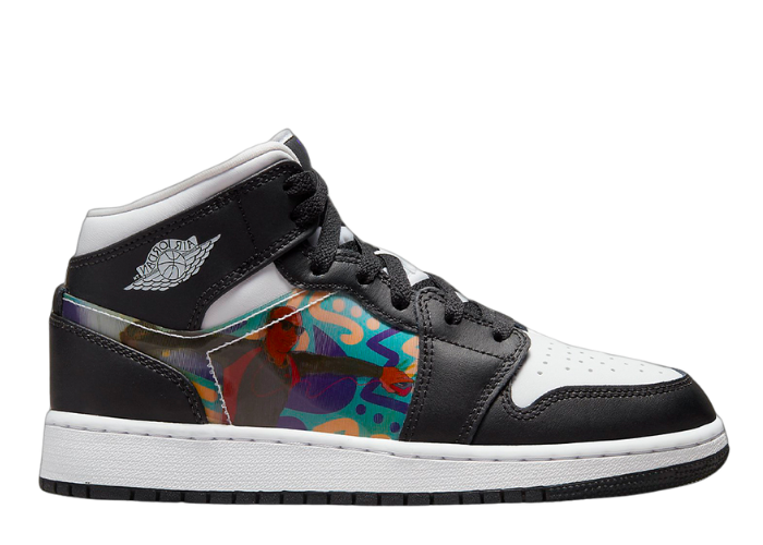 nike air jordan 1 black multicolor reflective
