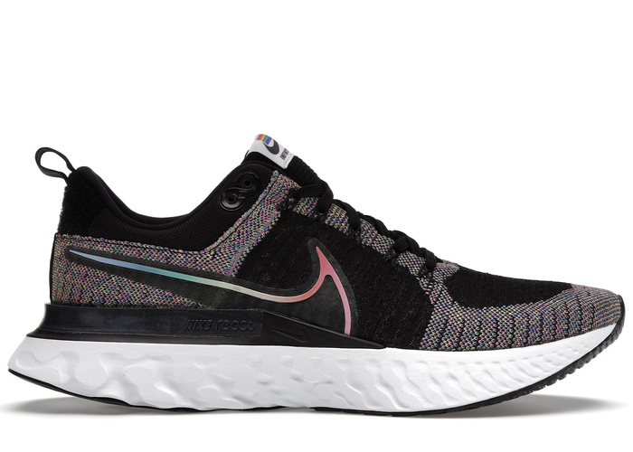 NIKE React Infinity Run FK 2 BT Black Multi Size M 7.5 / W 9   DD6790 New in Box Nike React Infinity Run Flyknit 2 Be True (2021) - DD6790-001 main image 4