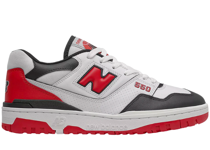 New Balance 550 White Red Black