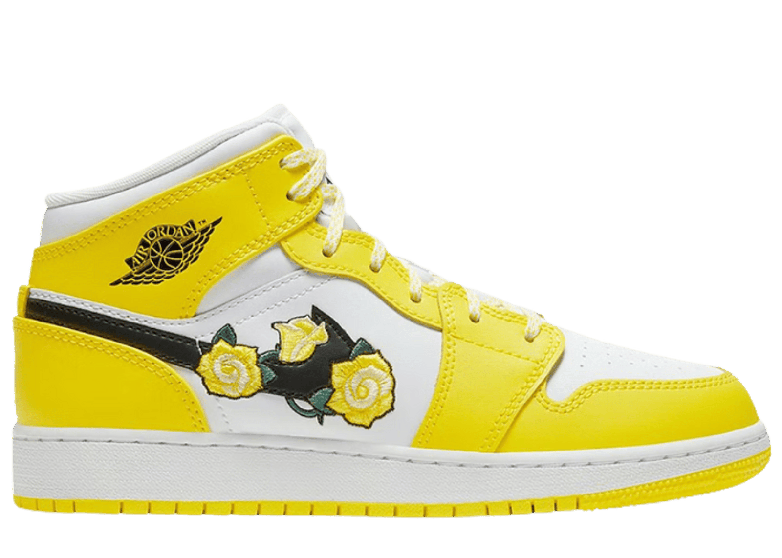 Jordan 1 Mid Dynamic Yellow Floral (GS)