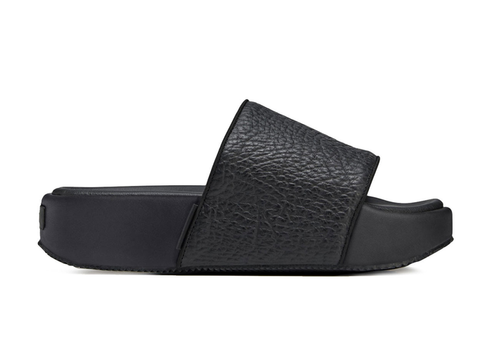 adidas Y-3 Slides Tumbled Leather Black