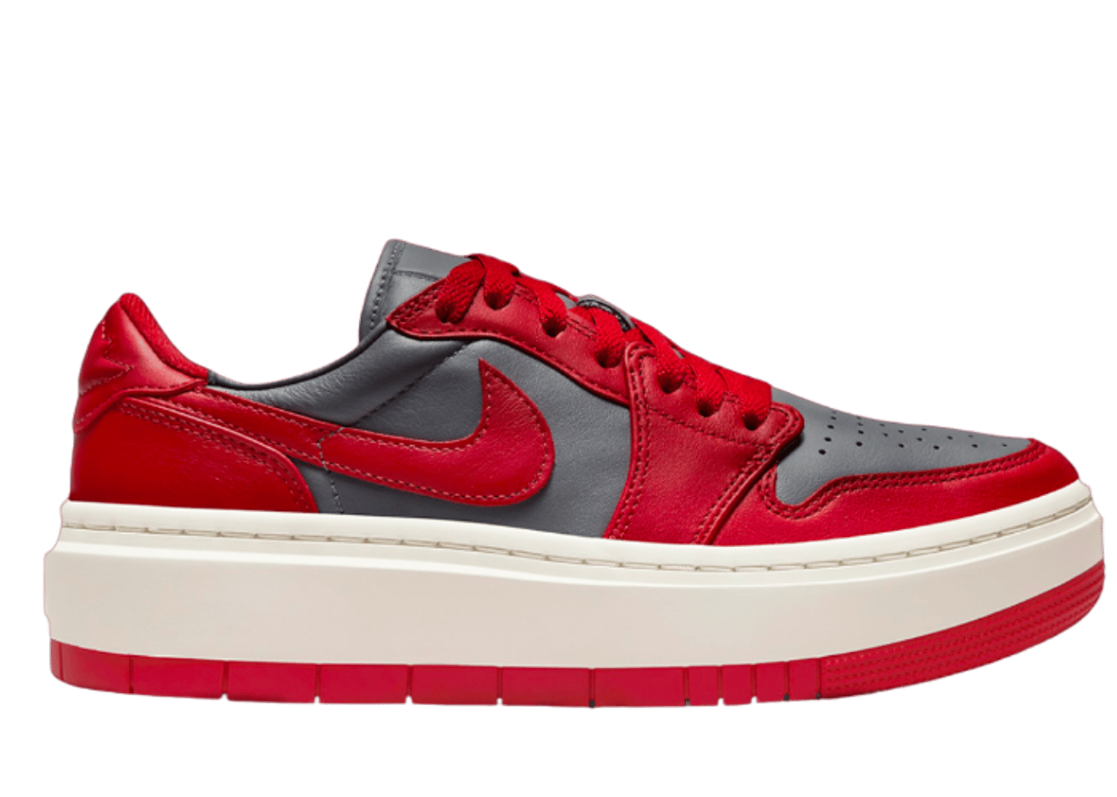 Jordan 1 Elevate Low Dark Grey Varsity Red (W)