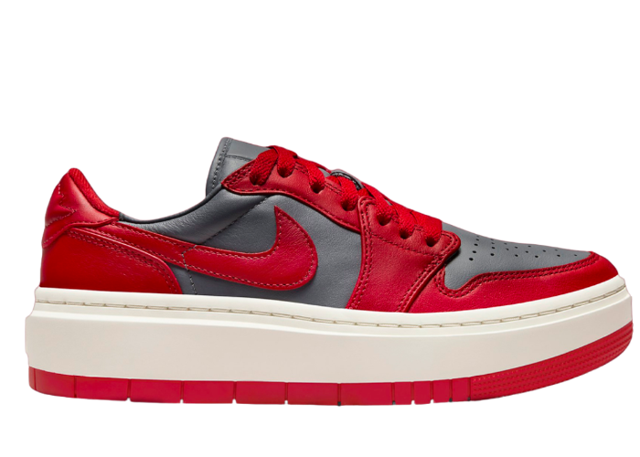 Jordan 1 Elevate Low Dark Grey Varsity Red (W)