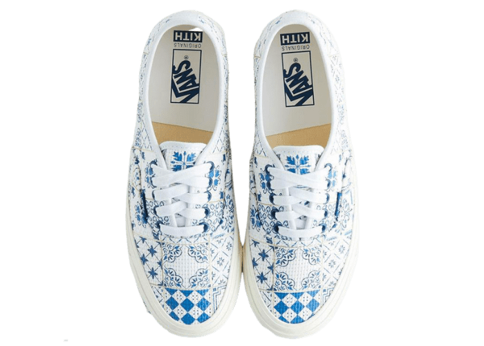 Vans OG Authentic LX Needlepoint Kith White