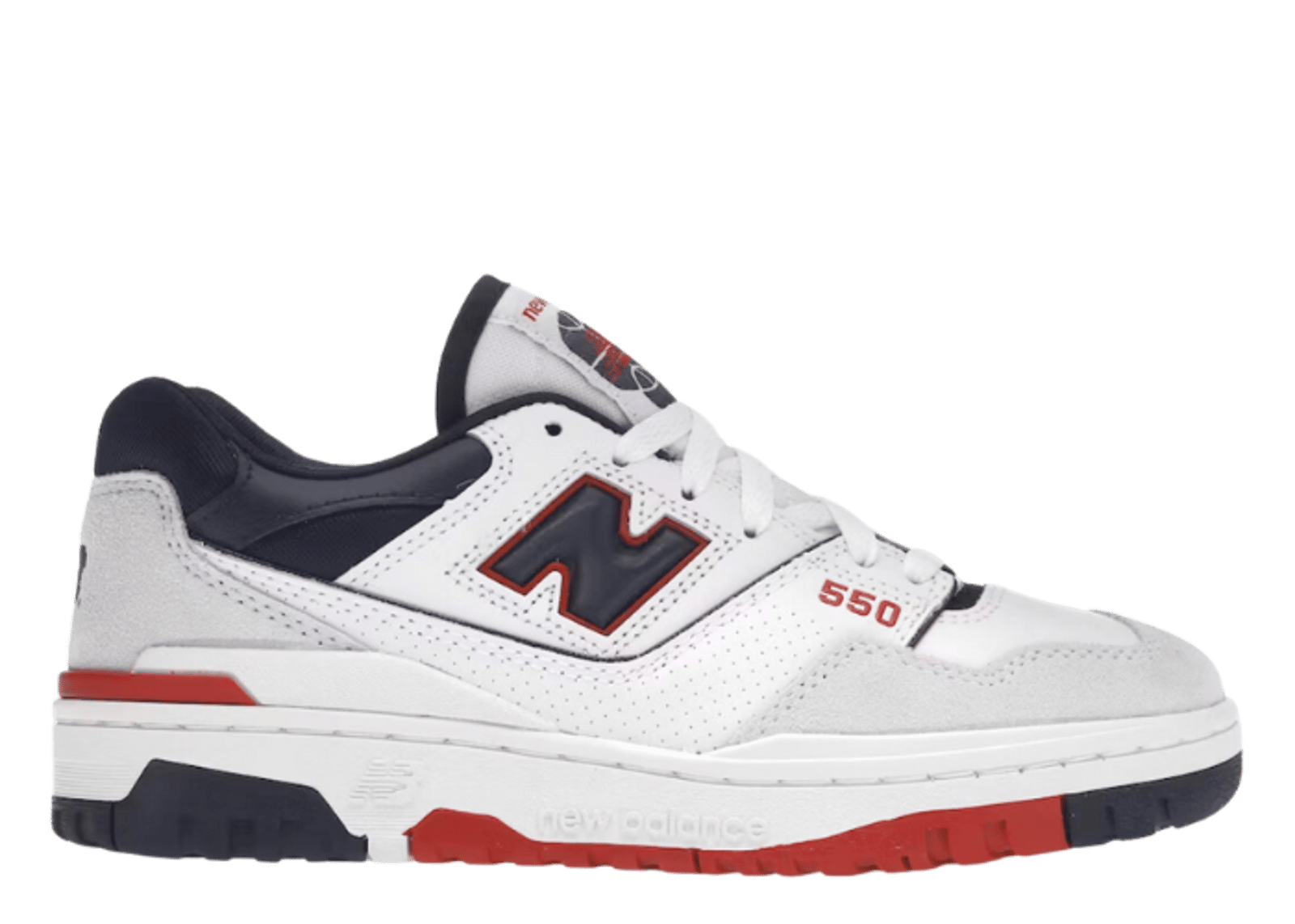 New Balance 550 Premium White Navy Red