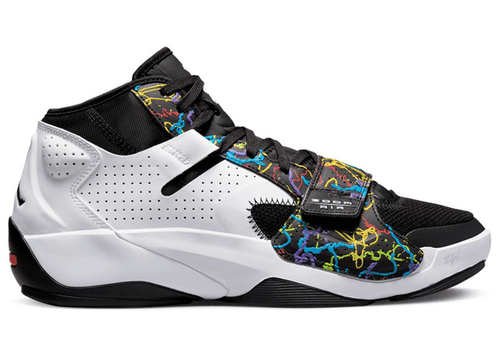 Jordan Zion 2 Noah White Black Multi-Color