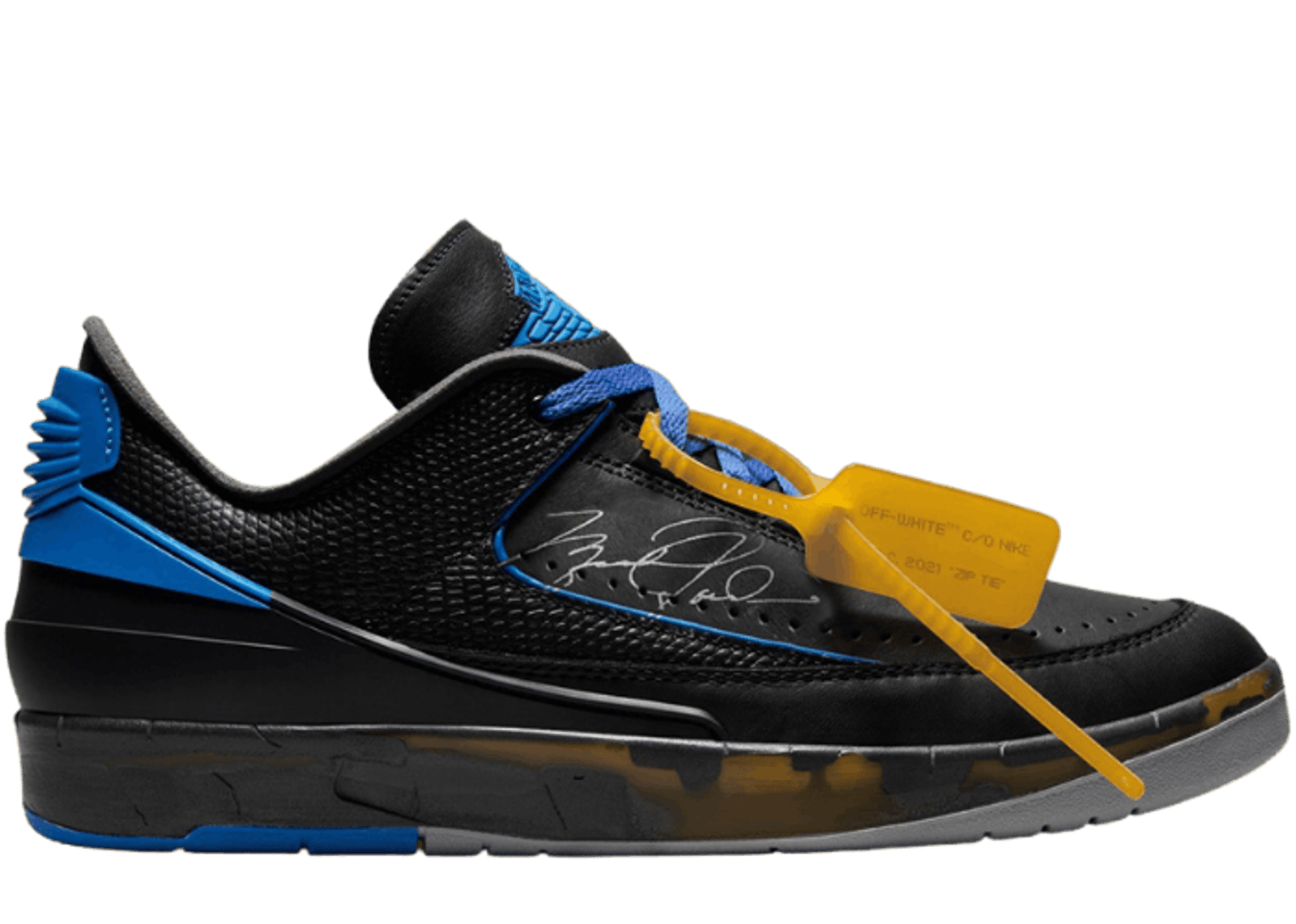 Air Jordan 2 Retro Low SP Off-White Black Blue