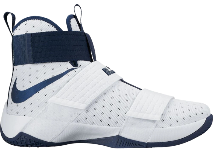 Nike LeBron Zoom Soldier 10 White Midnight Navy