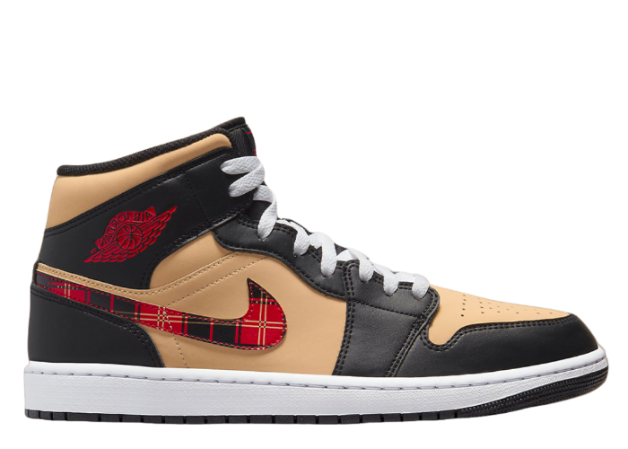 Air Jordan 1 Mid SE Tartan Swoosh