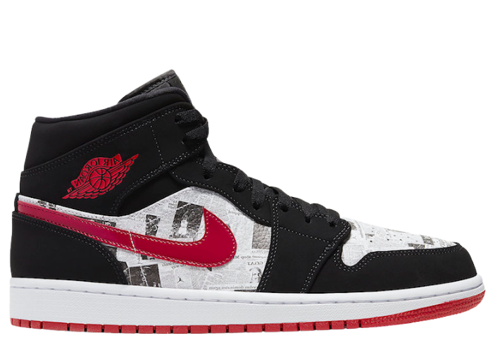 Jordan 1 Mid Newspaper Air Times