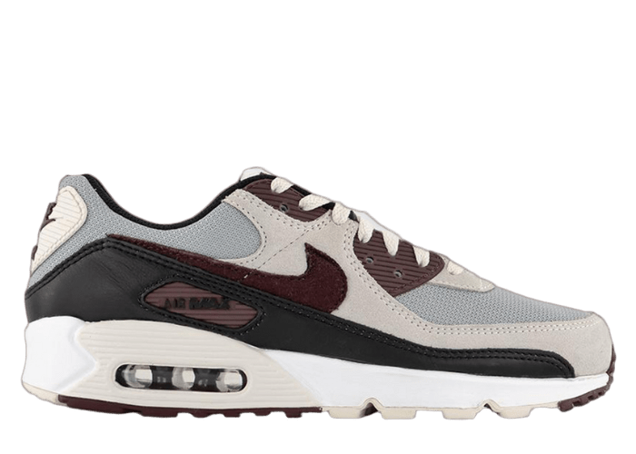 Nike Air Max 90 Wolf Grey Burgundy Crush