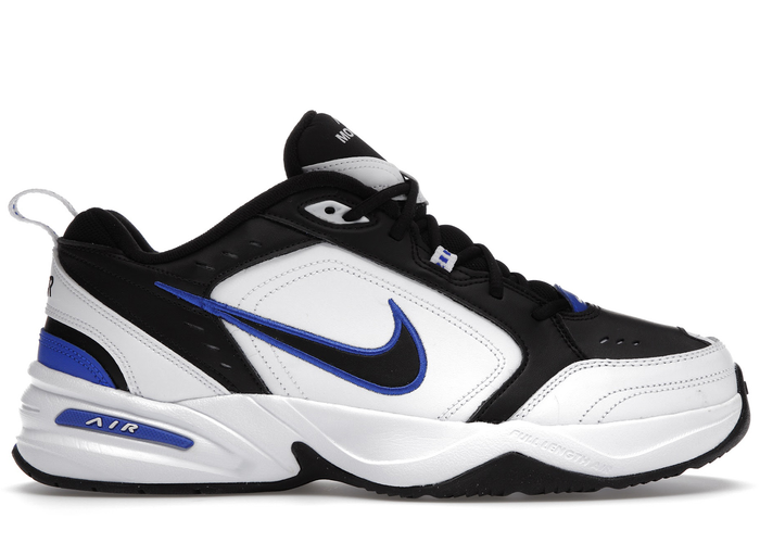 Nike air monarch white blue best sale