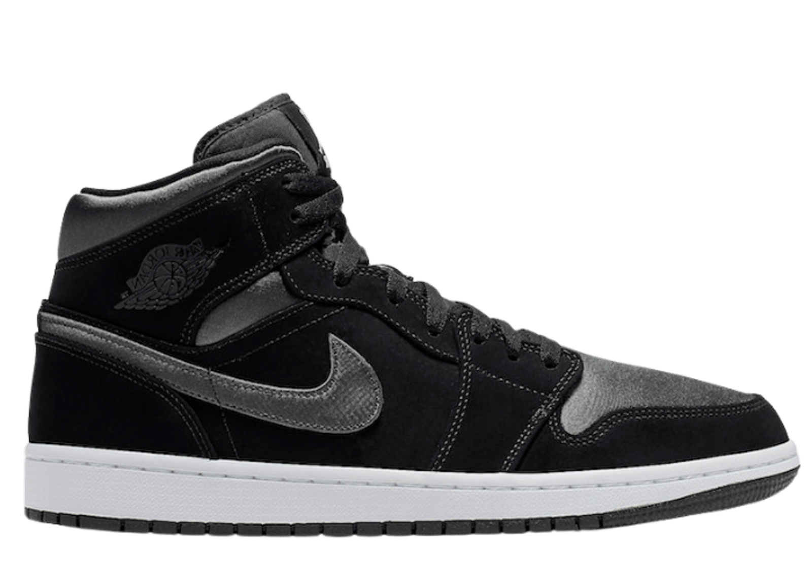 Jordan 1 Mid Nylon Black Anthracite