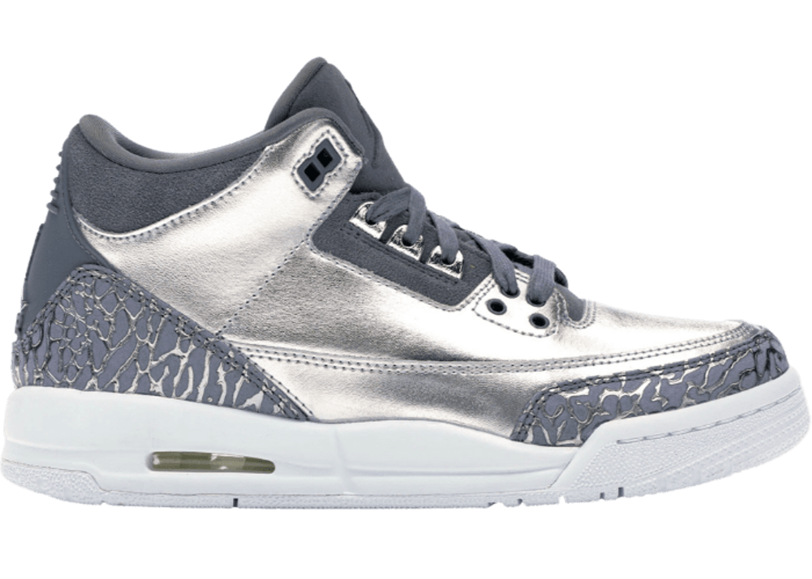 Jordan 3 Retro Premium Heiress Metallic Silver GS AA1243 020