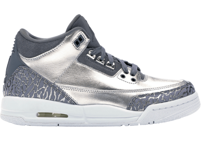 Jordan 3 Retro Premium Heiress Metallic Silver (GS)