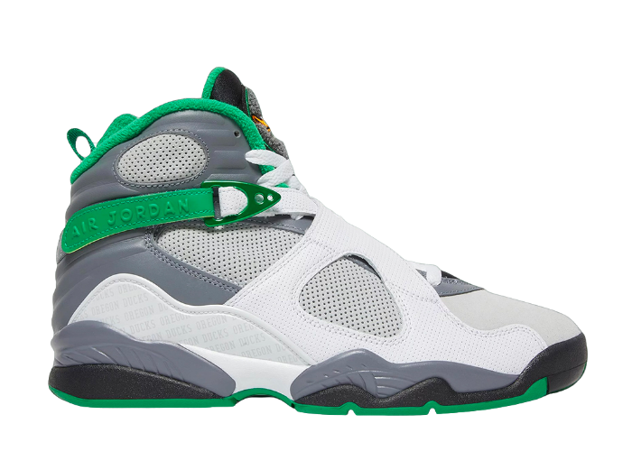 Jordan 8 University of Oregon Pure Platinum PE