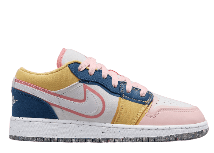 Air Jordan 1 Low SE Multi-Color Canvas (GS) - DV1323-100