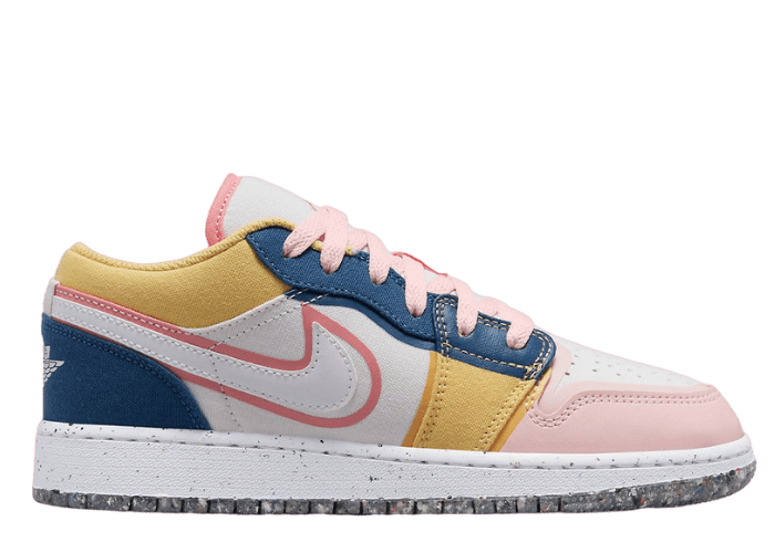 Air Jordan 1 Low SE Multi-Color Canvas (GS)