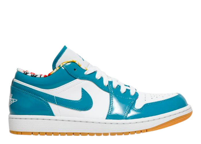 Jordan 1 Low Barcelona Cyber Teal