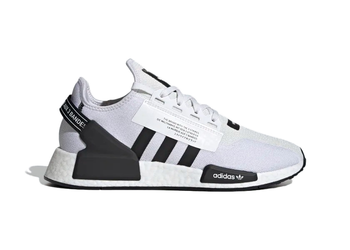 adidas NMD R1 V2 White Black Stripes