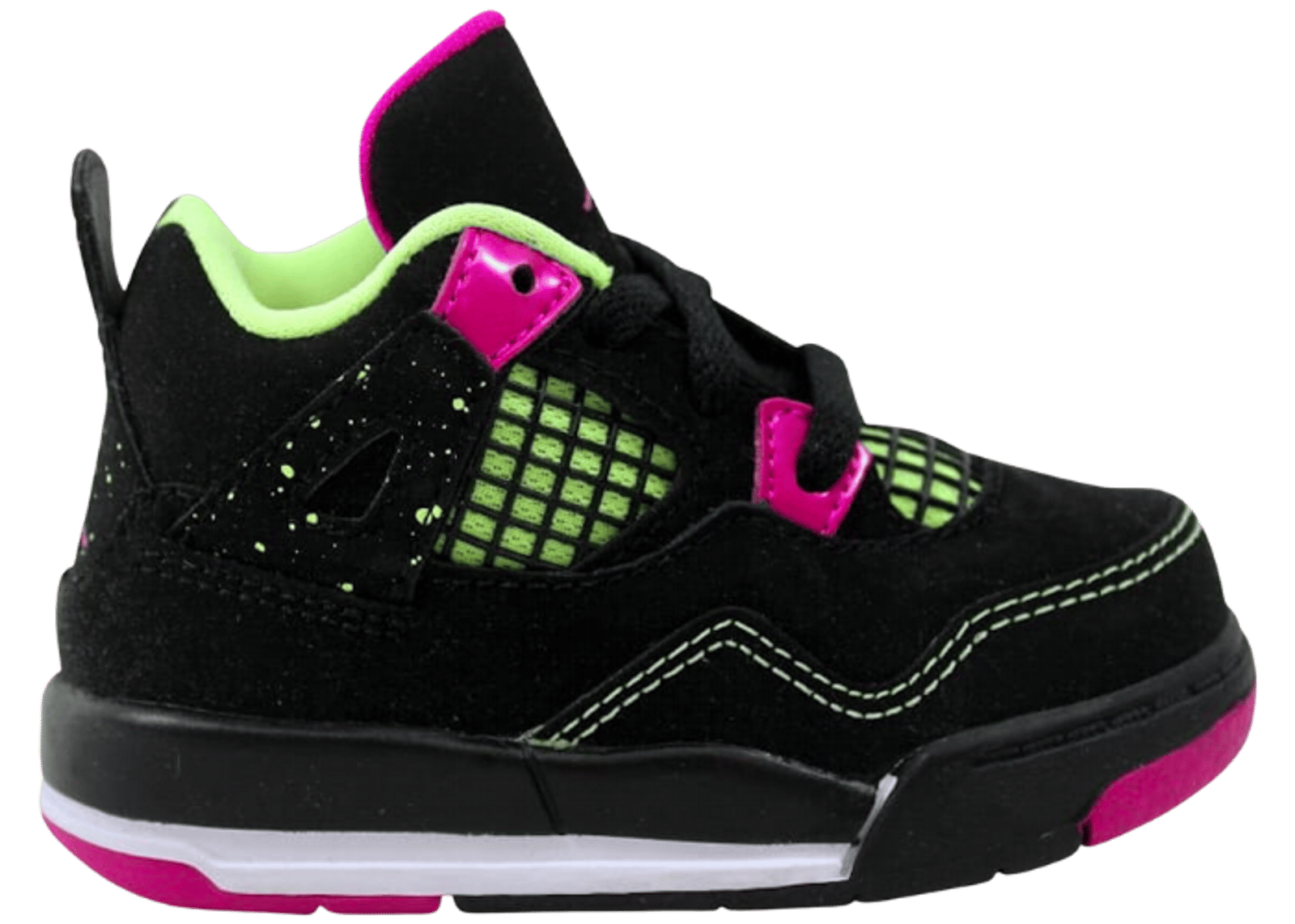 Air Jordan 4 Retro Fuchsia Lime Black (TD)
