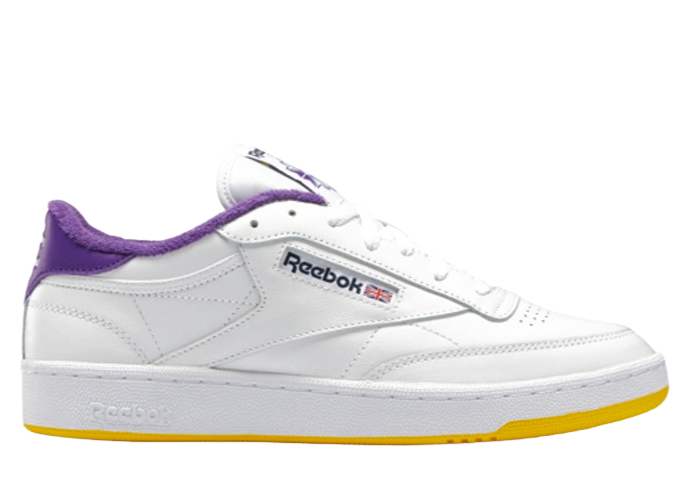 Reebok Club C 85 Eric Emanuel White Purple Yellow