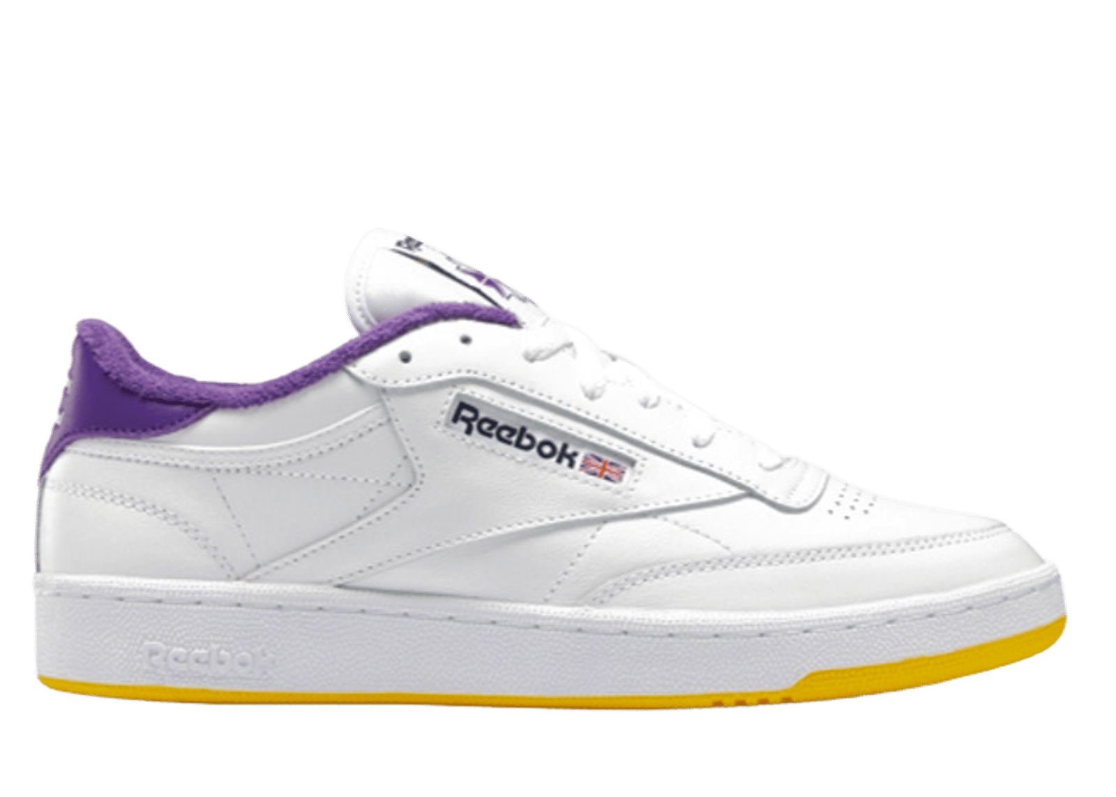 Reebok Club C 85 Eric Emanuel White Purple Yellow