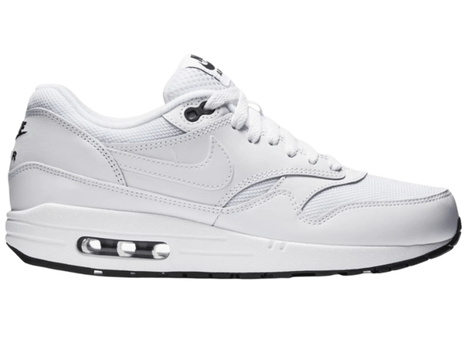 Nike Air Max 1 White White Black