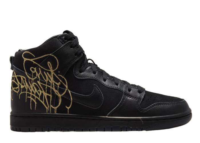 Nike SB Dunk High FAUST Black Gold