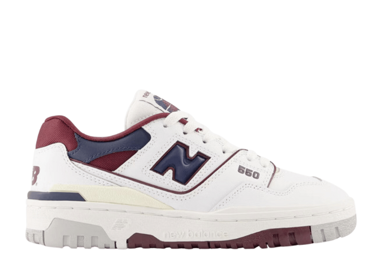 New Balance 550 White Burgundy Navy (GS)