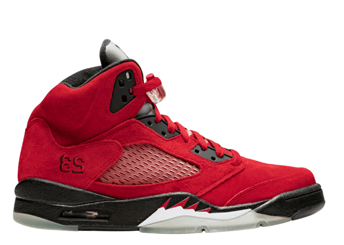 Jordan 5 Retro DMP Raging Bull Red Suede - 136027-601