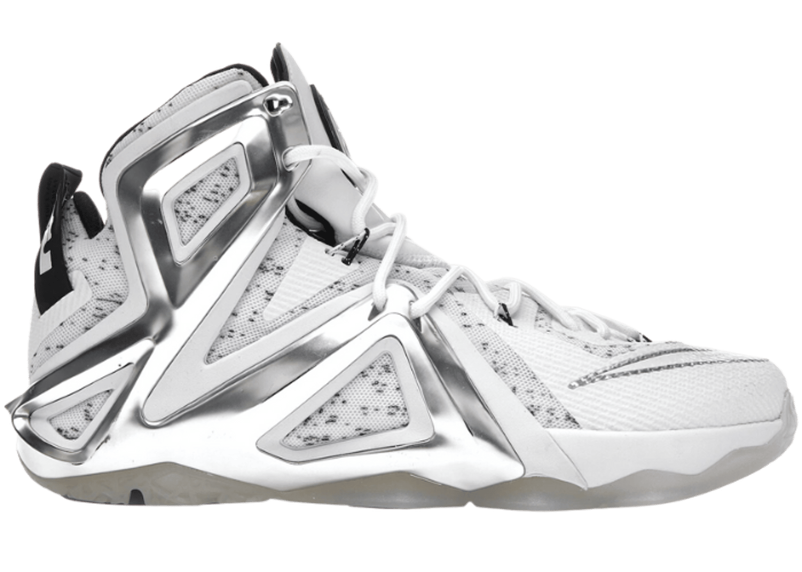 Nike lebron 12 silver hotsell