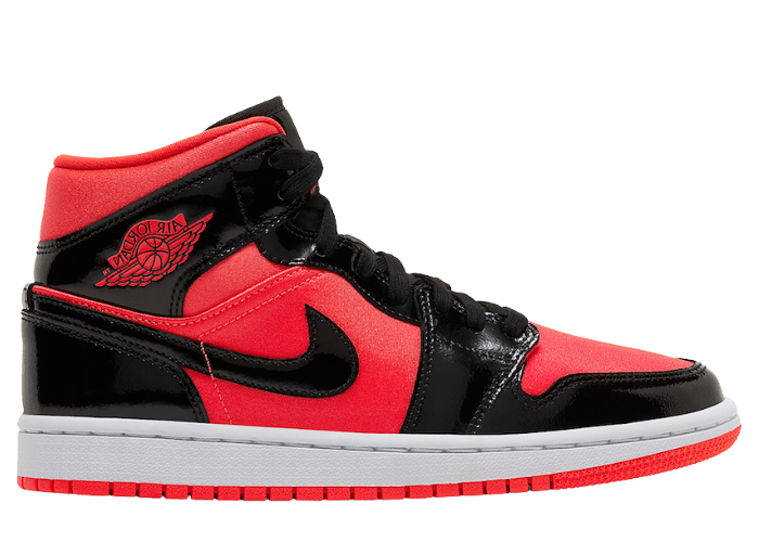 Jordan 1 Mid Hot Punch Black (W)