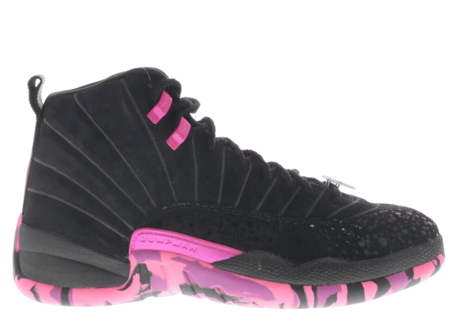 Air Jordan 12 Retro Black Deadly Pink GS 510815 026